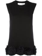 Victoria Victoria Beckham Floral Appliqué Tank Top