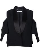 Givenchy Stylised Tuxedo Blazer, Women's, Size: 40, Black, Spandex/elastane/viscose