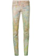 Giorgio Brato Slim-fit Trousers, Women's, Size: 42, Green, Leather