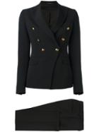 Tagliatore - Double Breasted Suit - Women - Polyester/spandex/elastane/cupro - 44, Black, Polyester/spandex/elastane/cupro