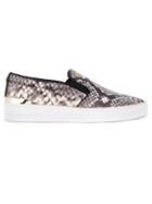 Michael Michael Kors Snakeskin Effect Slip-on Sneakers