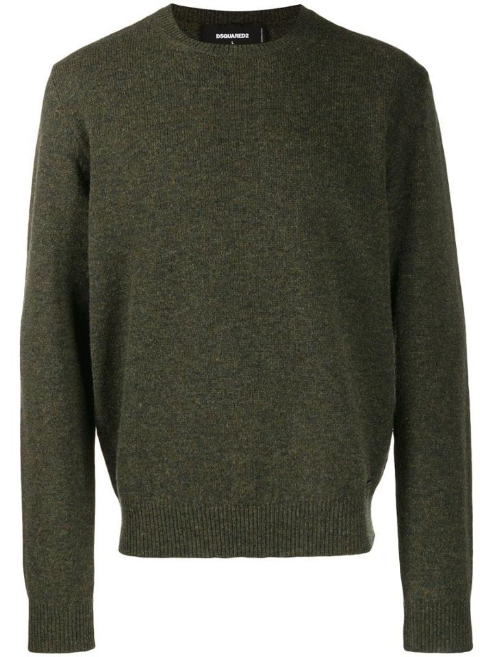 Dsquared2 Knit Crew Neck Jumper - Green