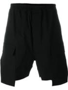 Rick Owens Running Shorts, Men's, Size: 46, Black, Cotton/spandex/elastane/polyester