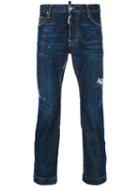 Dsquared2 - Cropped Straight Jeans - Men - Cotton/polyester/spandex/elastane - 56, Blue, Cotton/polyester/spandex/elastane