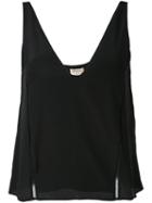 Zeus+dione - Ersa Tank Top - Women - Silk/cupro - 38, Black, Silk/cupro