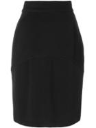Alaïa Vintage Short Pencil Skirt - Black