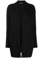 Trussardi Jeans Open Front Cardigan - Black