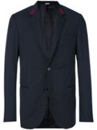 Lanvin - Embroidered Arrow Collar Blazer - Men - Cupro/wool - 50, Black, Cupro/wool