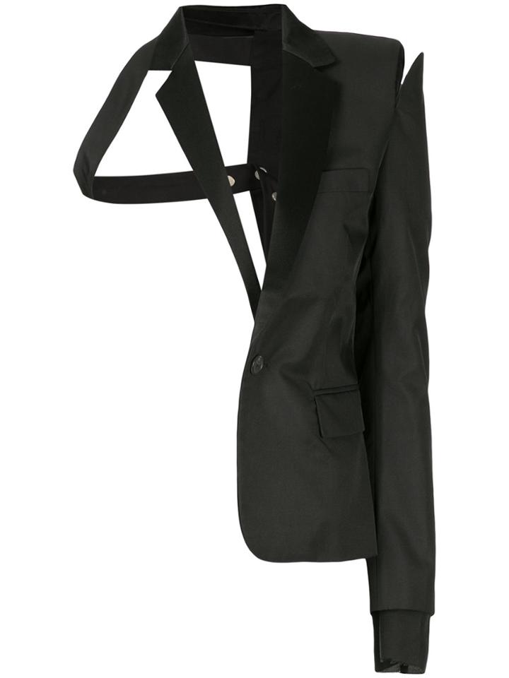 Unravel Project Deconstructed Half Blazer - Black