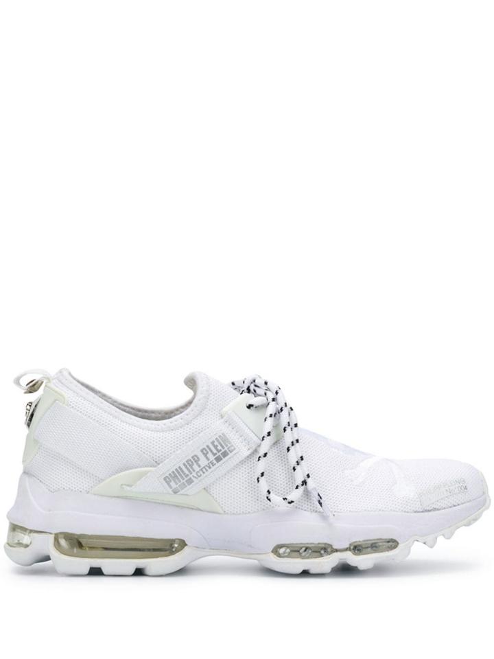 Philipp Plein Skull Logo Sneakers - White
