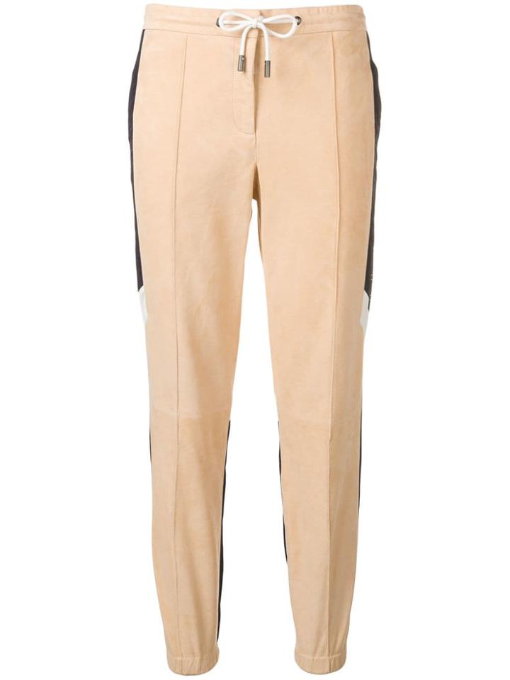 Yves Salomon Army Two-tone Sports Trousers - Neutrals