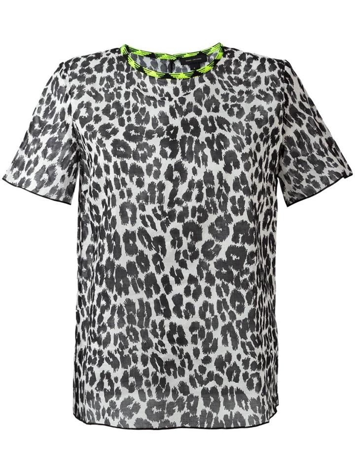 Marc Jacobs Leopard Print T-shirt - Black