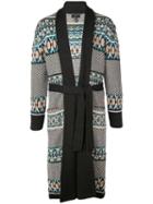 Alanui Abstract Pattern Wool Coat - Multicolour