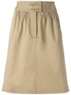 Etro Straight Skirt, Women's, Size: 40, Nude/neutrals, Cotton/spandex/elastane
