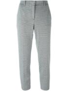 Theory Houndstooth Pattern Cropped Trousers