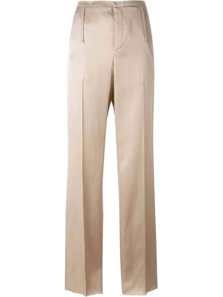 Calvin Klein Satin Tailored Trousers - Nude & Neutrals
