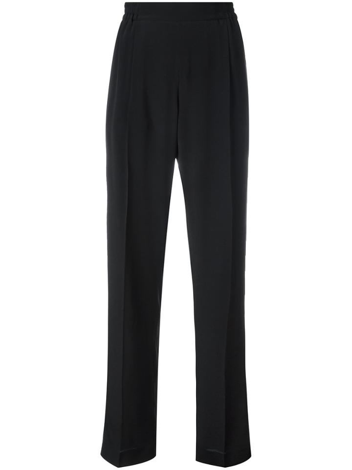 No21 Pleated Detail Tailored Trousers - Black