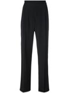 No21 Pleated Detail Tailored Trousers - Black