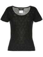 Chanel Pre-owned Cc Short Sleeve Top - Black