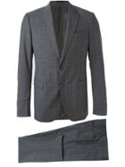 Armani Collezioni Fine Check Formal Suit - Grey