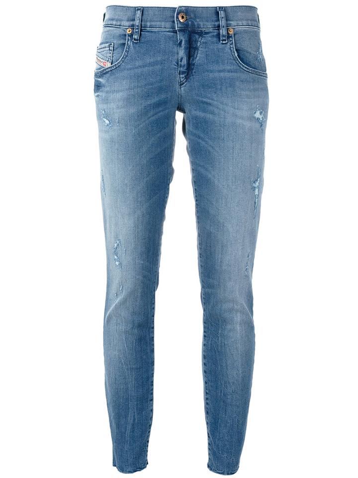 Diesel Skinny Jeans, Women's, Size: 30/32, Blue, Cotton/spandex/elastane