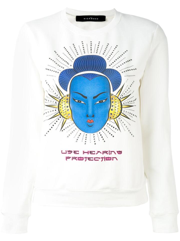 Mombaca Sweatshirt - Women - Cotton - M, White, Cotton, John Richmond