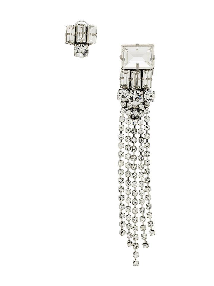Radà Embellished Asymmetric Earrings - Metallic
