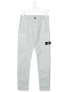 Stone Island Junior Logo Patch Trousers - Grey