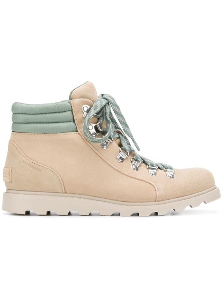 Sorel Lace-up Ankle Boots - Neutrals