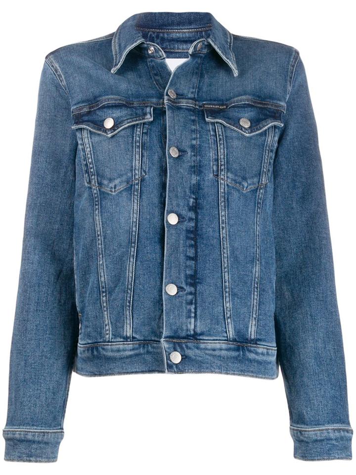 Calvin Klein Jeans Fitted Denim Jacket - Blue