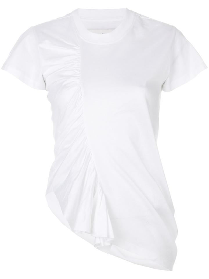 Marques'almeida Gathered Asymmetric T-shirt - White