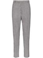 Alexander Mcqueen Checked Tailored Trousers - Black