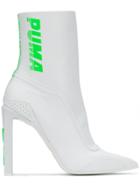 Fenty X Puma Logo Print Ankle Boots - White