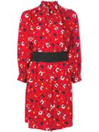 Marc Jacobs - Floral Print Shirt Dress - Women - Silk - 6, Red, Silk