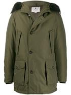 Woolrich Hooded Padded Parka Coat - Green