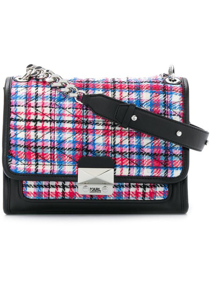 Karl Lagerfeld Quilted Tweed Shoulder Bag - Unavailable