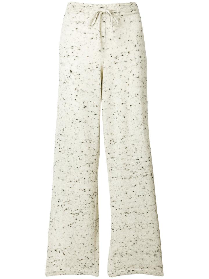 Pringle Of Scotland Salt And Pepper Knitted Trousers - Unavailable