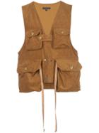 Engineered Garments Game Loose-fit Vest - Brown