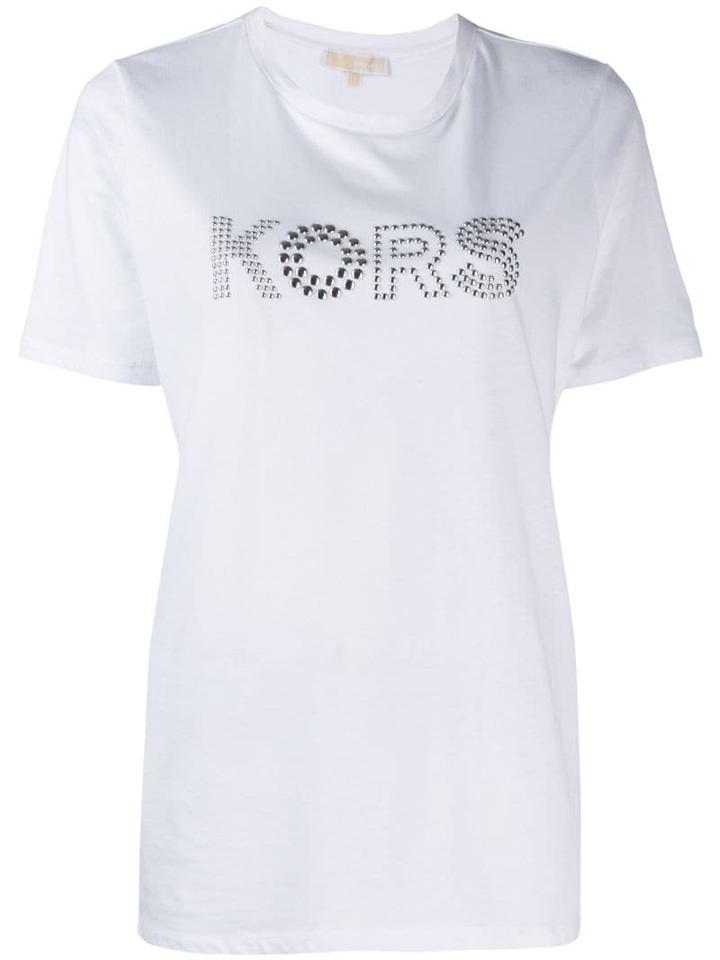 Michael Michael Kors Studded Logo T-shirt - White