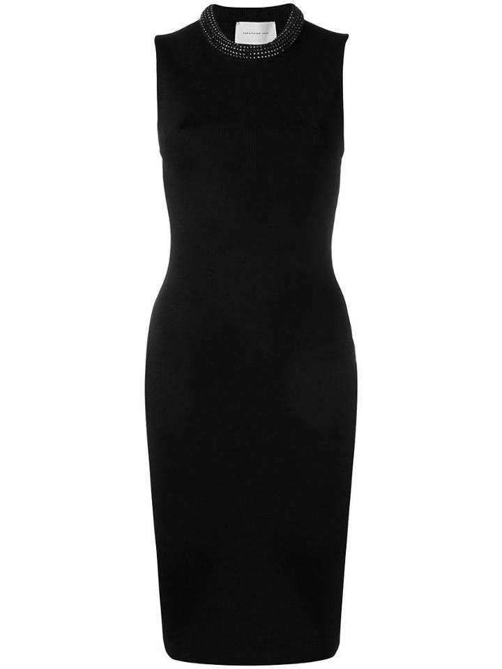 Christopher Kane Swarovski Embellished Bodycon Dress - Black