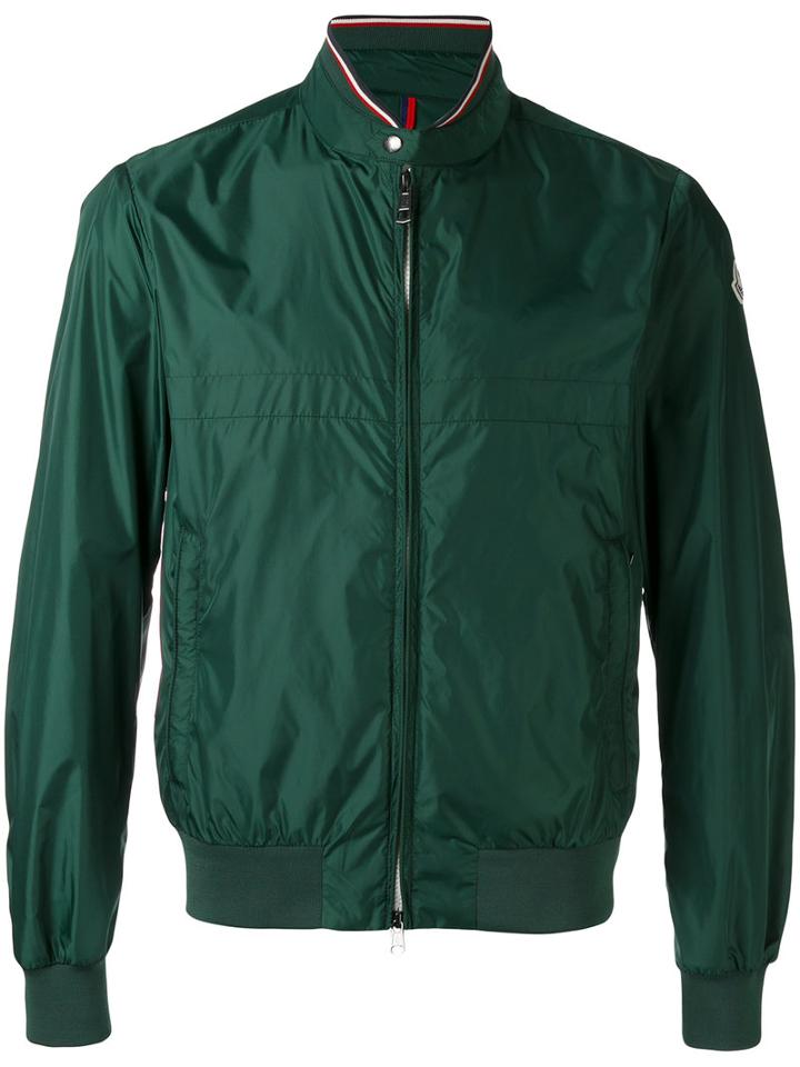 Moncler - Striped Trim Lightweight Jacket - Men - Polyamide - 2, Green, Polyamide