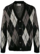 Pringle Of Scotland Argyle Mohair Cardigan - Black