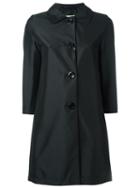Herno Three-quarters Sleeve Coat, Women's, Size: 44, Black, Polyester/polyamide/spandex/elastane