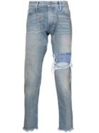 424 Fairfax Cut Out Jeans - Blue