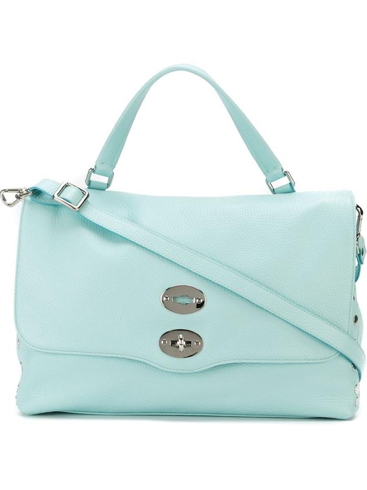 Zanellato Studded Flap Closure Tote