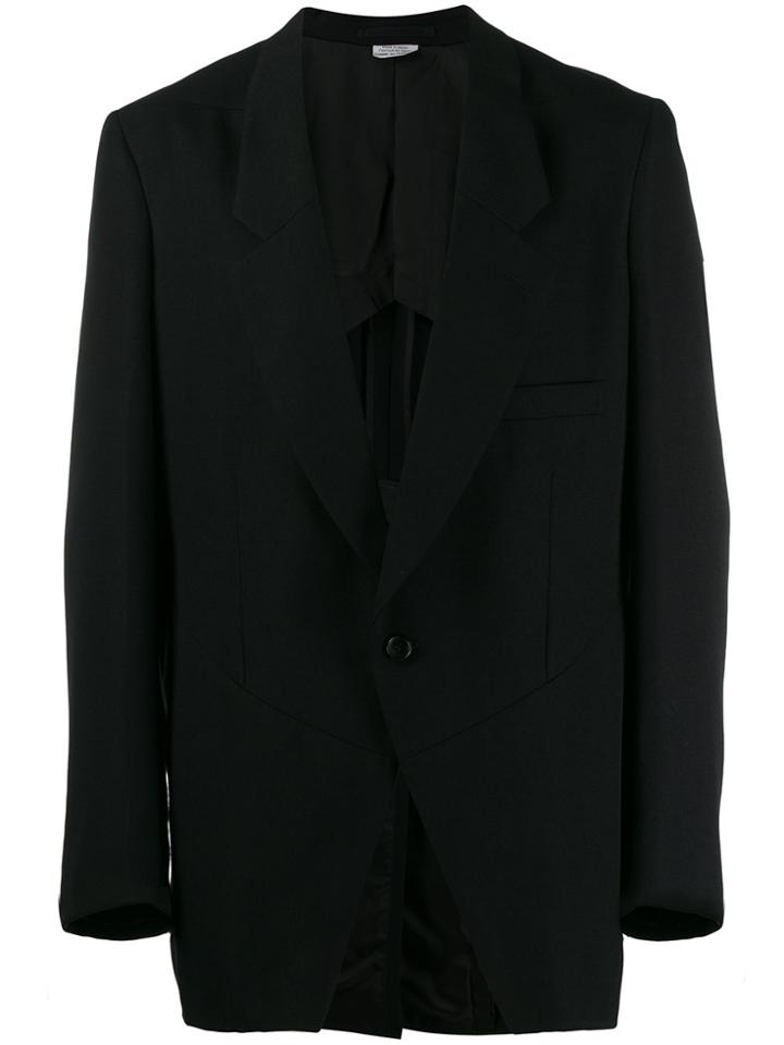 Comme Des Garçons Homme Plus Single-breasted Blazer - Black