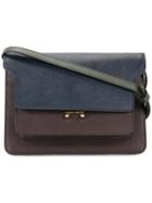Marni - Colour Block Shoulder Bag - Women - Leather - One Size, Women's, Blue, Leather