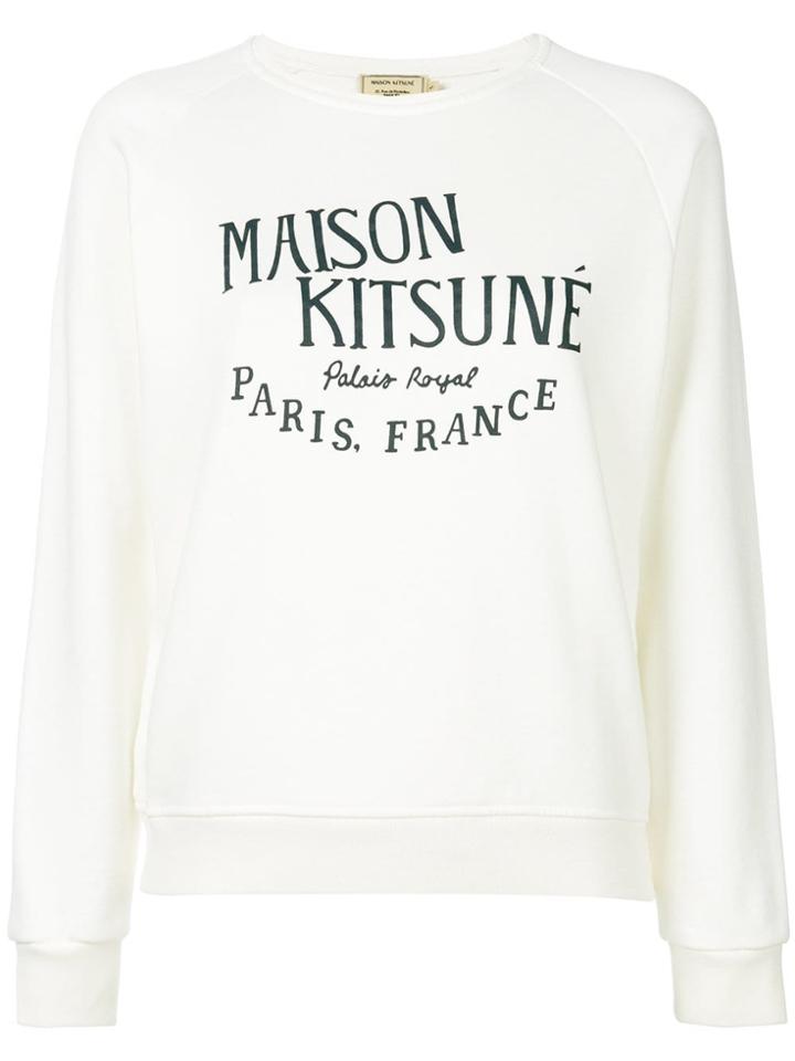 Maison Kitsuné Palais Royal Sweatshirt - White