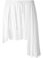 Off-white Asymmetric Pleated Skirt