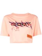 Heron Preston Printed Crop T-shirt - Orange